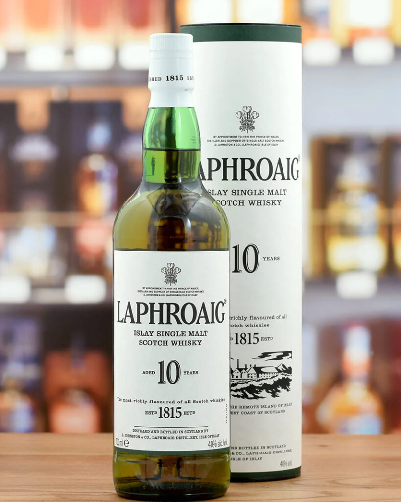 Etiqueta de Whisky Laphroaig 10 años - Claves de la Etiqueta