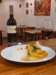 Arroz con Salsa de Mariscos | Maridaje: Blend Malbec / Bonarda (Línea Alta)