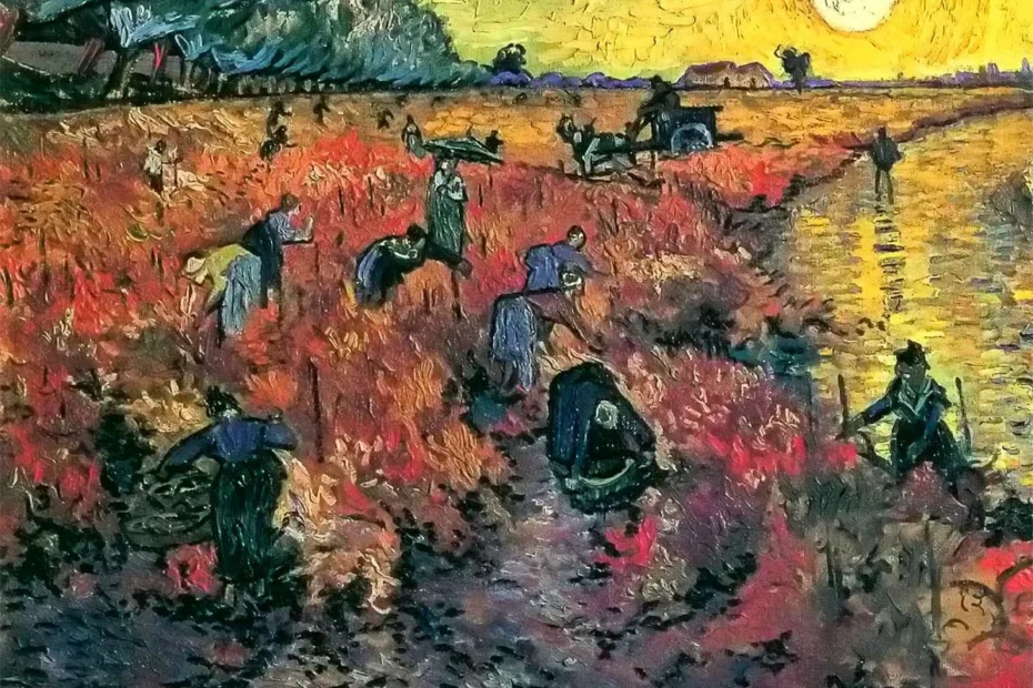 La-Vigne-Rouge-Vincent-Van-Gogh - Bebiendo Placeres