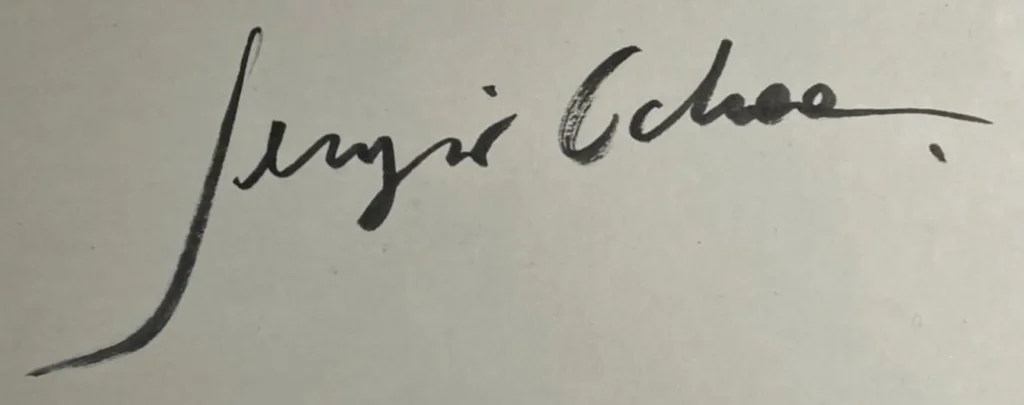 Firma - Sergio Ochoa